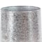 Set of 3 Silver Aluminum Glam Planter, 12", 16", 20"